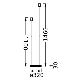 Ledvance - Pied de lampe DECOR STICK 2xE27/40W/230V anthracite