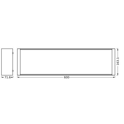 Ledvance - Plafonnier à intensité variable LED OFFICE LINE LED/20W/230V 60 cm + télécommande