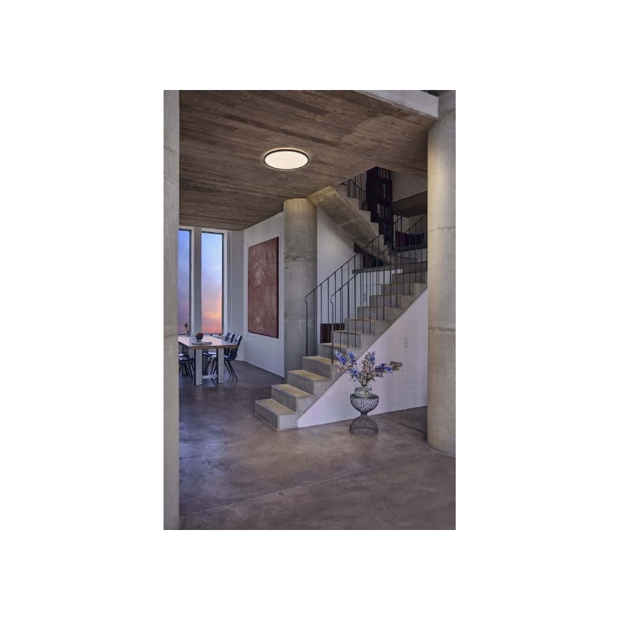 Ledvance - Plafonnier à intensité variable LED ORBIS LED/15W/230V noir