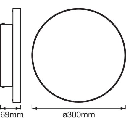 Ledvance -  Plafonnier à intensité variable LED RGB+TW SMART+ FRAMELESS LED/20W/230V 3000K-6500K wi-fi