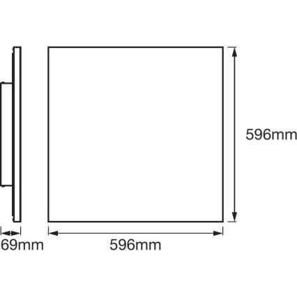 Ledvance - Plafonnier à intensité variable LED RGB+TW SMART+ FRAMELESS LED/40W/230V 3000K-6500K Wi-Fi