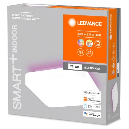 Ledvance - Plafonnier à intensité variable LED RGBW SMART+ ORBIS LED/28W/230V 3000-6500K Wi-Fi blanc