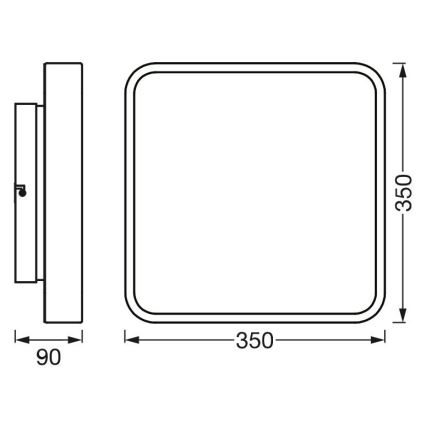 Ledvance - Plafonnier à intensité variable LED RGBW SMART+ ORBIS LED/28W/230V 3000-6500K Wi-Fi blanc