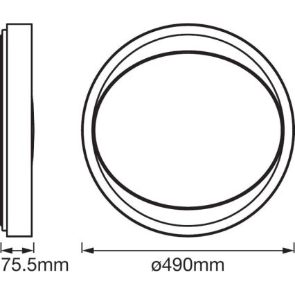 Ledvance - Plafonnier à intensité variable LED SMART+ EYE LED/32W/230V 3,000K-6,500K Wi-Fi