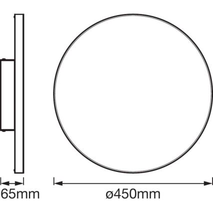 Ledvance - Plafonnier à intensité variable LED SMART+ FRAMELESS LED/28W/230V 3000K-6500K Wi-Fi