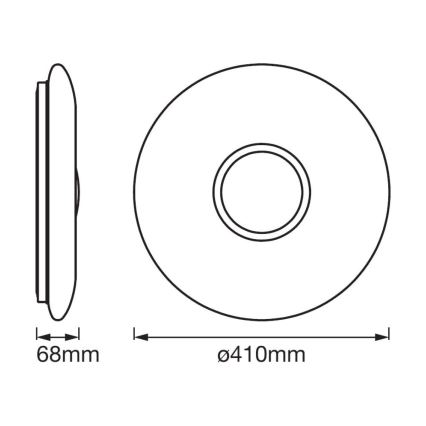 Ledvance - Plafonnier à intensité variable LED SMART+ KITE LED/24W/230V 3000K-6500K Wi-Fi