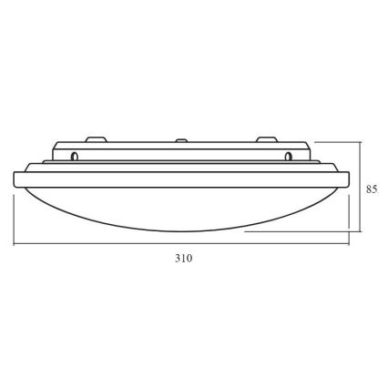 Ledvance - Plafonnier à intensité variable ORBIS LED/17W/230V 2700-6500 + Télécommande