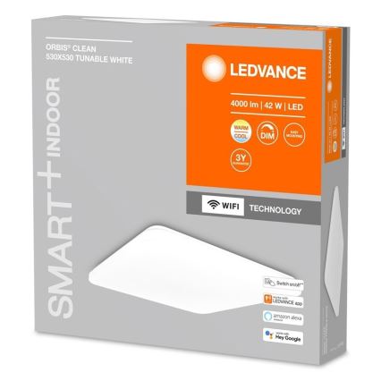 Ledvance - Plafonnier à intensité variable SMART+ CLEAM LED/42W/230V 3000-6500KWi-Fi