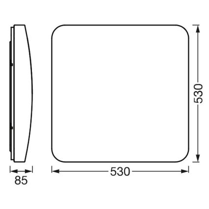 Ledvance - Plafonnier à intensité variable SMART+ CLEAM LED/42W/230V 3000-6500KWi-Fi