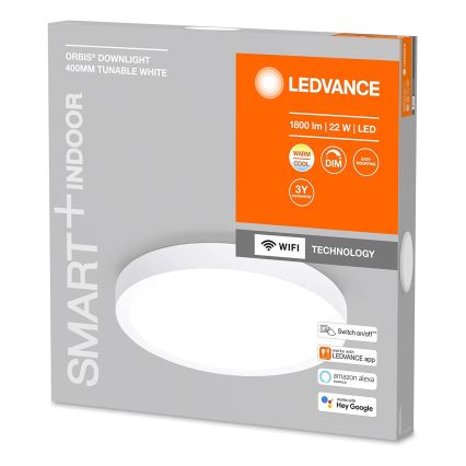 Ledvance - Plafonnier à intensité variable SMART+ DOWNLIGHT LED/22W/230V 3000-6500K Wi-Fi