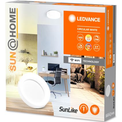 Ledvance- Plafonnier à intensité variable SUN@HOME CIRCULAR LED/18,5W/230V Wi-Fi