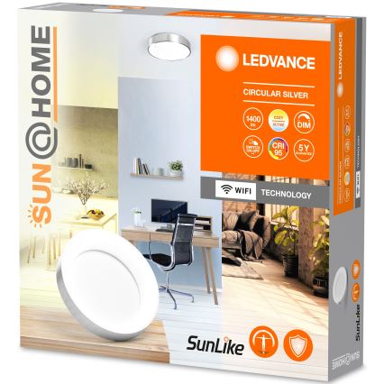 Ledvance- Plafonnier à intensité variable SUN@HOME CIRCULAR LED/18,5W/230V Wi-Fi