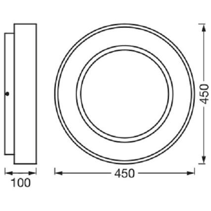 Ledvance- Plafonnier à intensité variable SUN@HOME CIRCULAR LED/18,5W/230V Wi-Fi