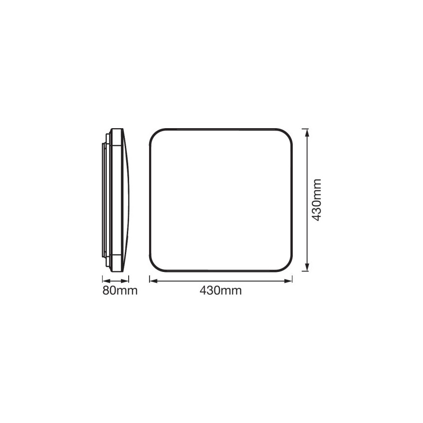 Ledvance - Plafonnier avec détecteur ORBIS LED/50W/230V 3000K