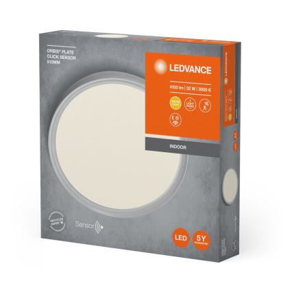 Ledvance - Plafonnier avec détecteur PLATE LED/32W/230V 3000K