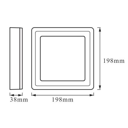 Ledvance - Plafonnier CLICK LED/15W/230V