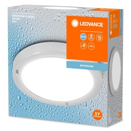 Ledvance - Plafonnier de salle de bain BATHROOM CLASSIC 1xE27/15W/230V IP44