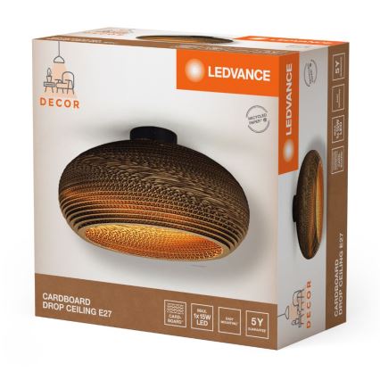 Ledvance - Plafonnier DECOR CARDBOARD 1xE27/15W/230V d. 40 cm
