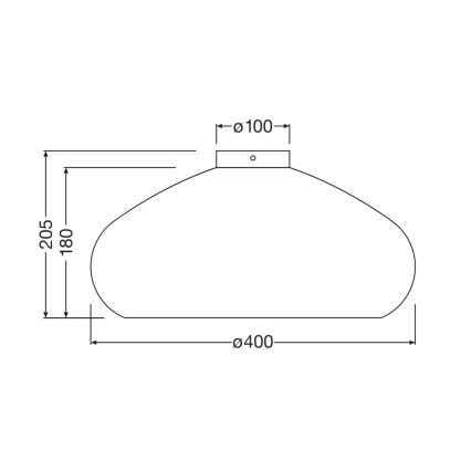 Ledvance - Plafonnier DECOR CARDBOARD 1xE27/15W/230V d. 40 cm