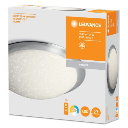 Ledvance - Plafonnier dimmable LED SILARA LED/24W/230V +télécommande