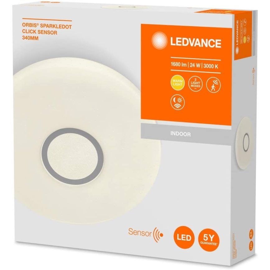 Ledvance - Plafonnier LED avec détecteur SPARKLEDOT LED/24W/230V