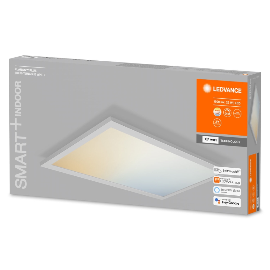Ledvance - Plafonnier LED dimmable SMART+ PLANON LED/22W/230V 30x60 cm Wi-Fi