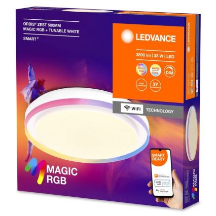 Ledvance - Plafonnier LED RGBW à intensité variable SMART+ MAGIC LED/38W/230V  2700-6500K Wi-Fi