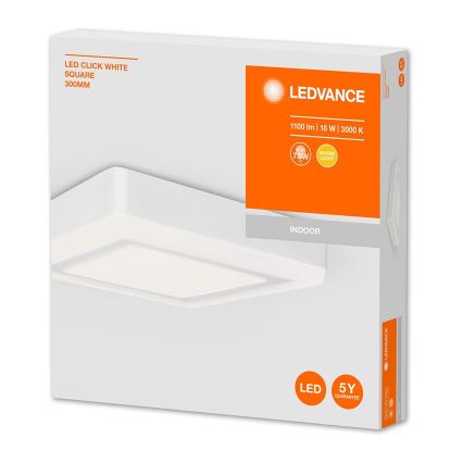 Ledvance - Plafonnier LED SQUARE LED/18W/230V