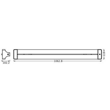 Ledvance - Plafonnier OFFICE LINE LED/42W/230V 106 cm