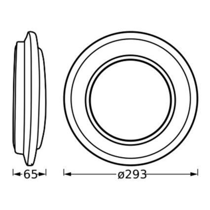 Ledvance - Plafonnier ORBIS BERLIN LED/16W/230V argent