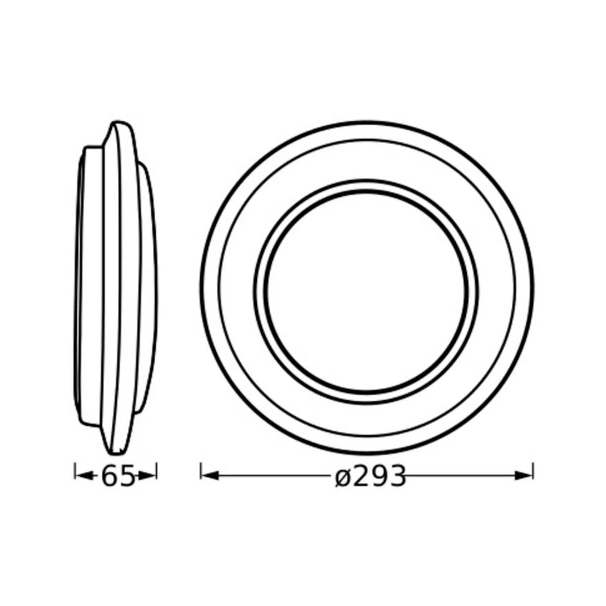Ledvance - Plafonnier ORBIS BERLIN LED/16W/230V argent