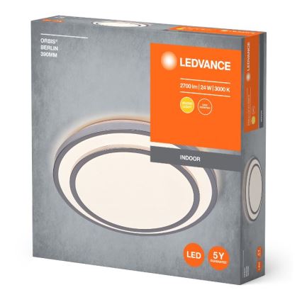 Ledvance - Plafonnier ORBIS BERLIN LED/24W/230V argent