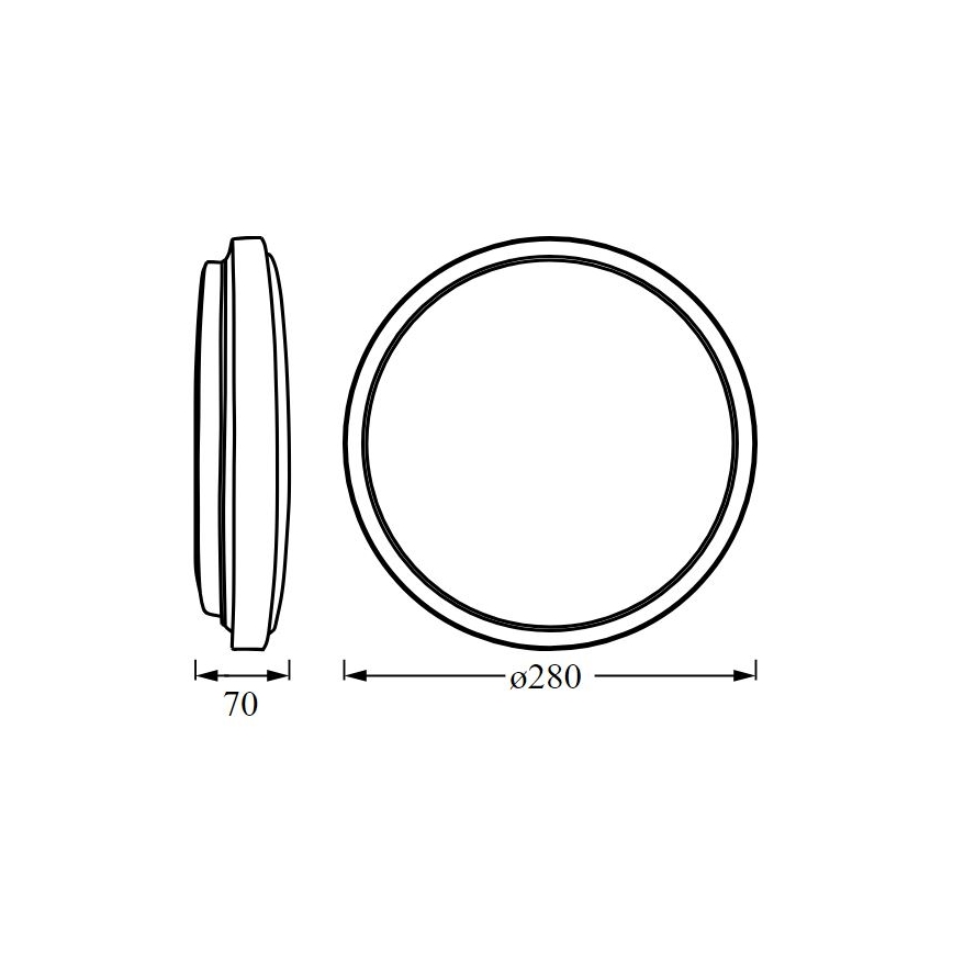 Ledvance - Plafonnier ORBIS LONDON LED/16W/230V blanc