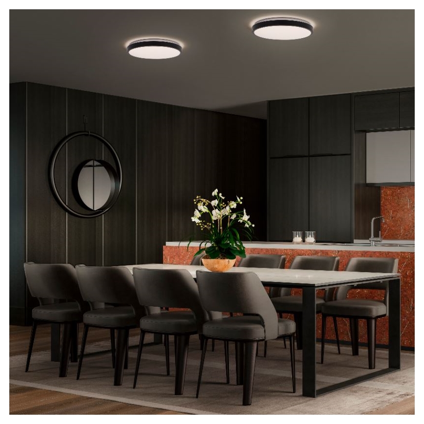 Ledvance - Plafonnier ORBIS LONDON LED/16W/230V noir