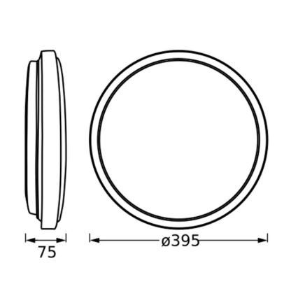 Ledvance - Plafonnier ORBIS LONDON LED/24W/230V blanc