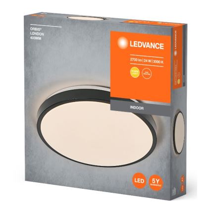 Ledvance - Plafonnier ORBIS LONDON LED/24W/230V noir