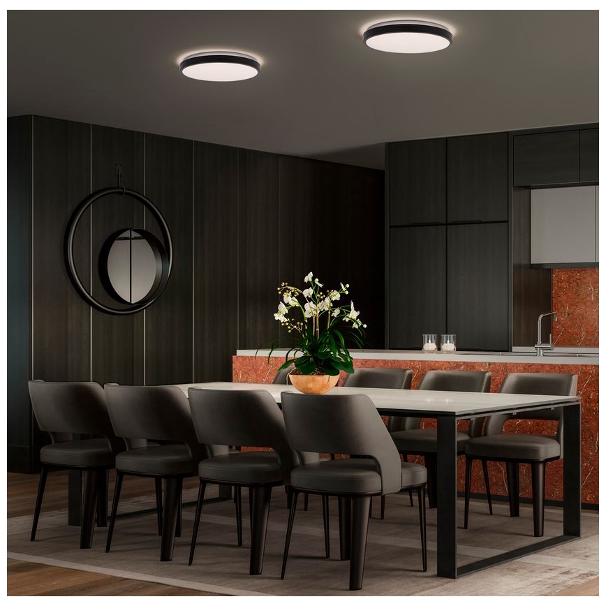 Ledvance - Plafonnier ORBIS LONDON LED/36W/230V noir