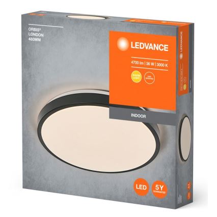 Ledvance - Plafonnier ORBIS LONDON LED/36W/230V noir