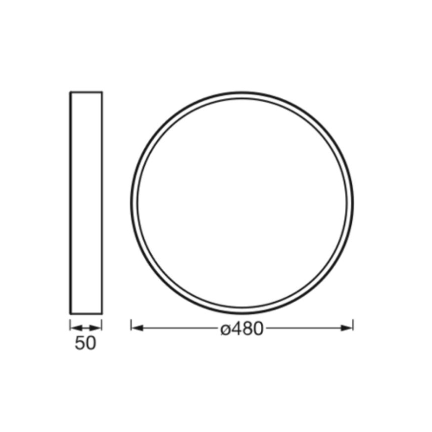 Ledvance - Plafonnier ORBIS SLIM LED/36W/230V blanc
