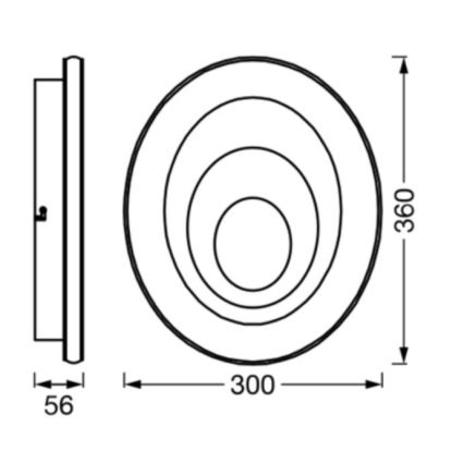 Ledvance - Plafonnier ORBIS SPIRAL LED/27W/230V