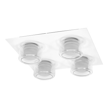 Ledvance - Plafonnier salle de bain ORBIS FLAME 4xLED/5,5W/230V 3000/4000K IP44 blanc