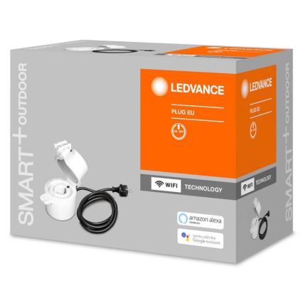Ledvance - Prise connectée extérieur SMART+ PLUG SCHUKO 3680W IP44 Wi-Fi