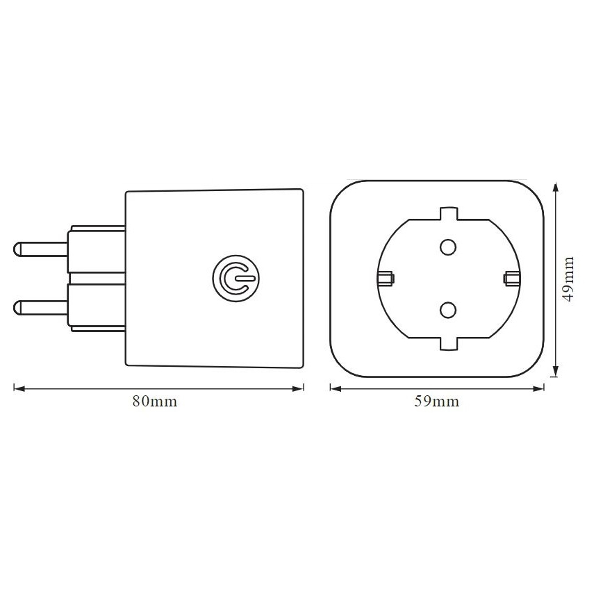 Ledvance - Prise connectée SCHUKO SMART+ EU Wi-Fi