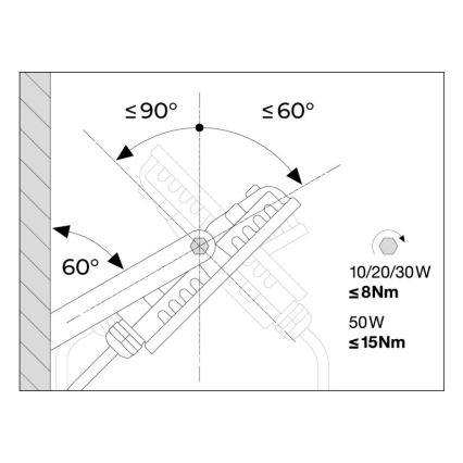 Ledvance - Projecteur d'extérieur avec détecteur FLOODLIGHT LED/30W/230V 6500K IP65