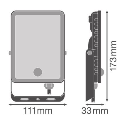 Ledvance - Applique murale extérieure avec détecteur FLOODLIGHT LED/20W/230V IP65