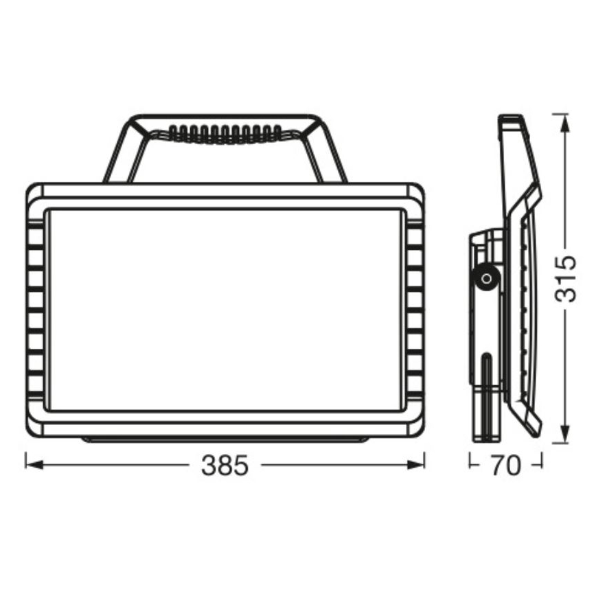 Ledvance - Projecteur extérieur LED à intensité variable et rechargeable WORKLIGHT BATTERY LED/26W/5V IP54