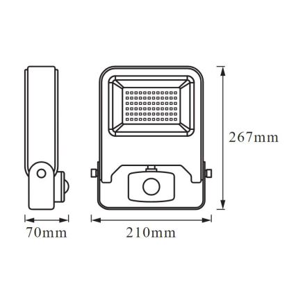 Ledvance - Projecteur LED avec détecteur ENDURA LED/50W/230V IP44