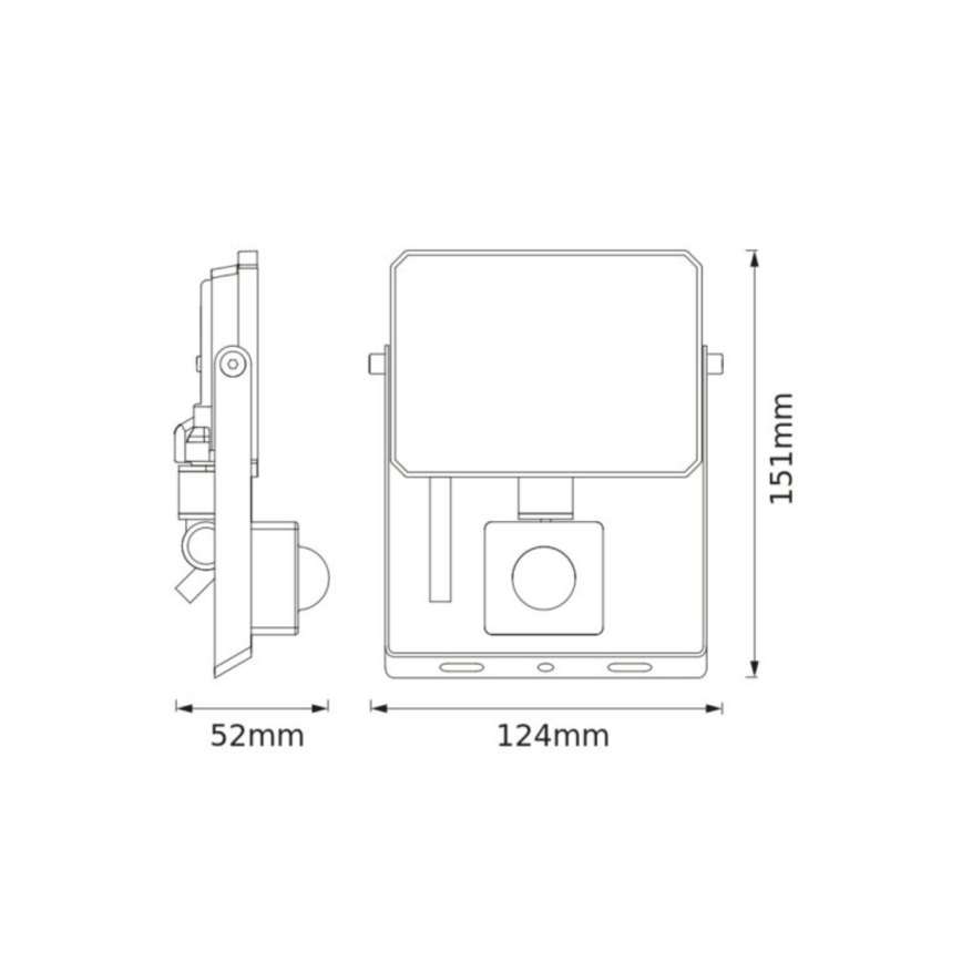 Ledvance - Projecteur LED avec détecteur de mouvement et capteur crépusculaire FLOODLIGHT LED/20W/230V 4000K IP65