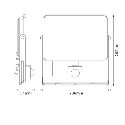 Ledvance - Projecteur LED avec détecteur FLOODLIGHT LED/50W/230V 4000K IP65