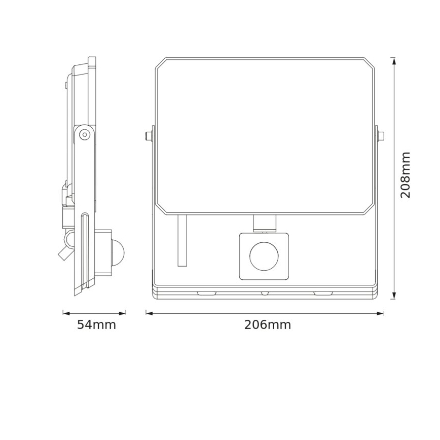 Ledvance - Projecteur LED avec détecteur FLOODLIGHT LED/50W/230V 4000K IP65